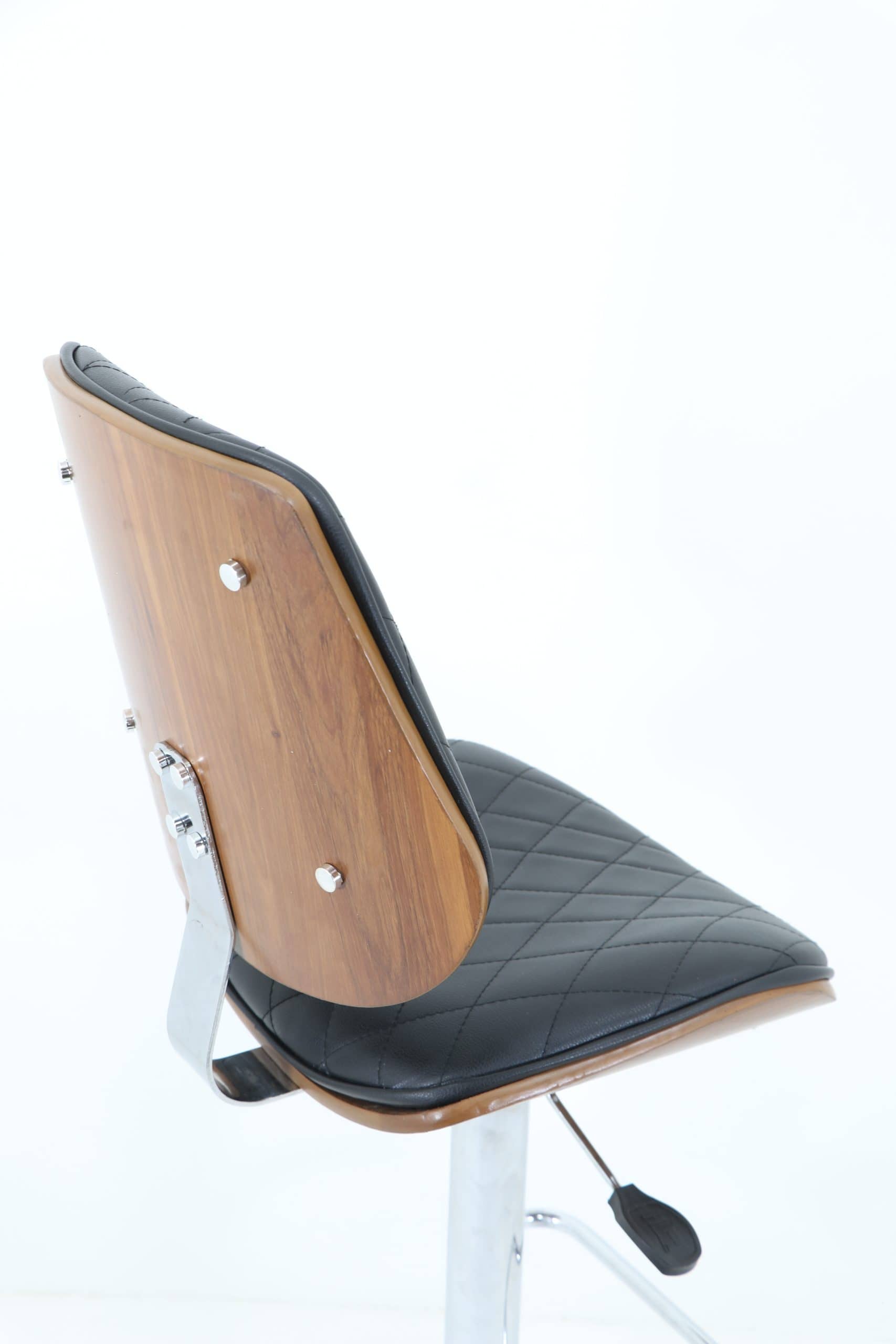 Open Jack Chair Model 2032 with Diamond Stitching - Hydraulic Height Adjustable Bar & Island Chair