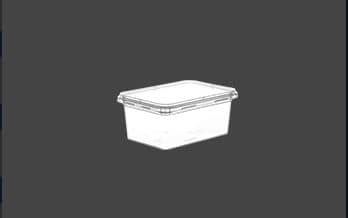 240ML Rectangular PP Plastic Food Container with 8*12CM Dimensions, IML Decoration & Heat-Sealed Lid
