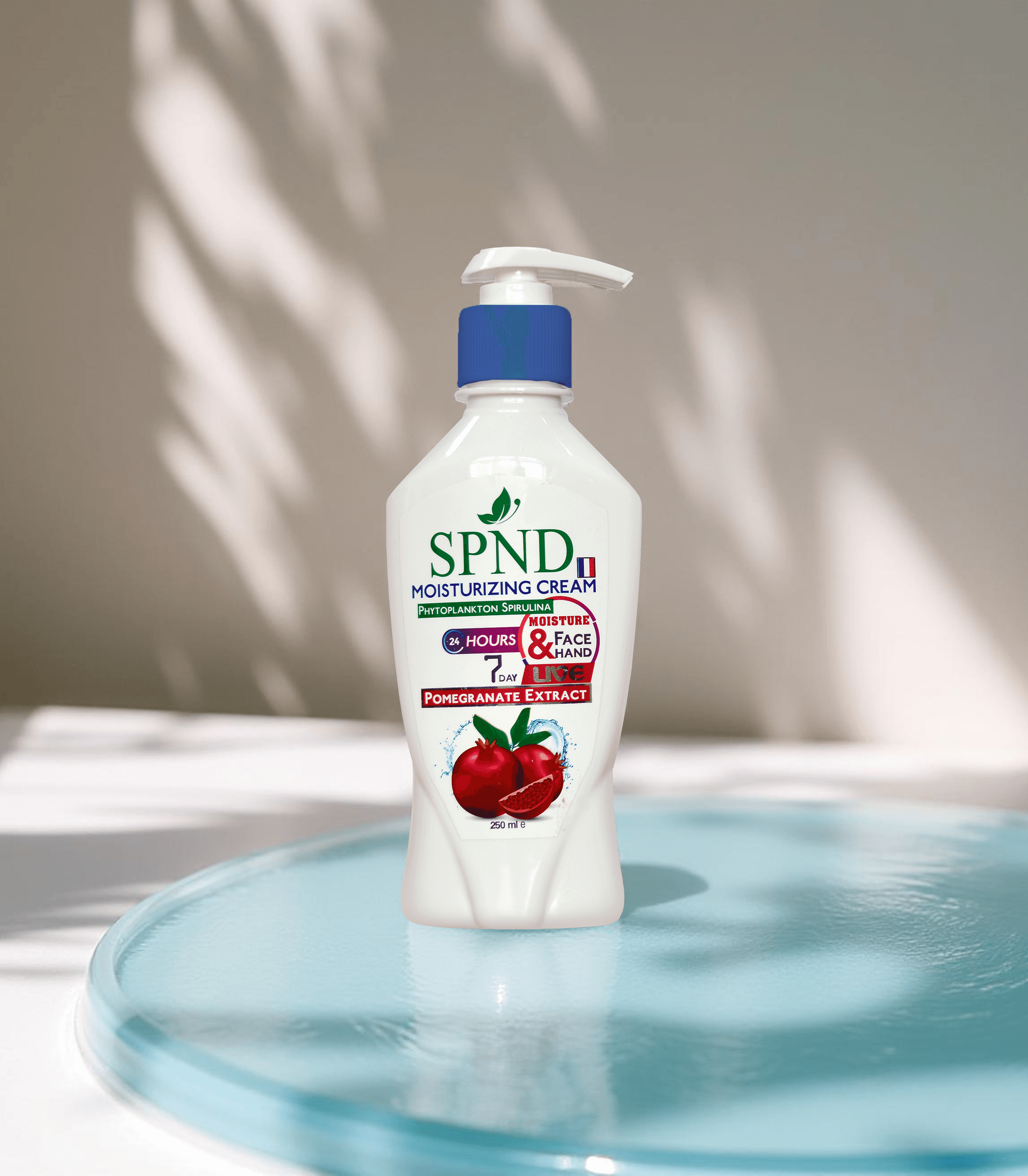 SPND Deep Hydration Face & Hand Moisturizing Cream Pomegranate Extract