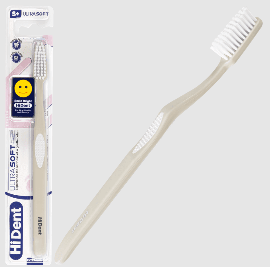 HiDent ultra soft toothbrush with cap