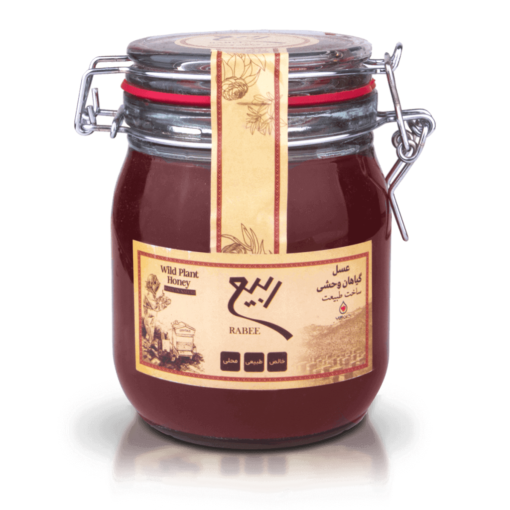 Rabee Natural Honey Assorted Varieties  Multi Floral, Sidr, Thyme, Astragalus and Wild Plant Honey 650g and 1000g Glass Jars