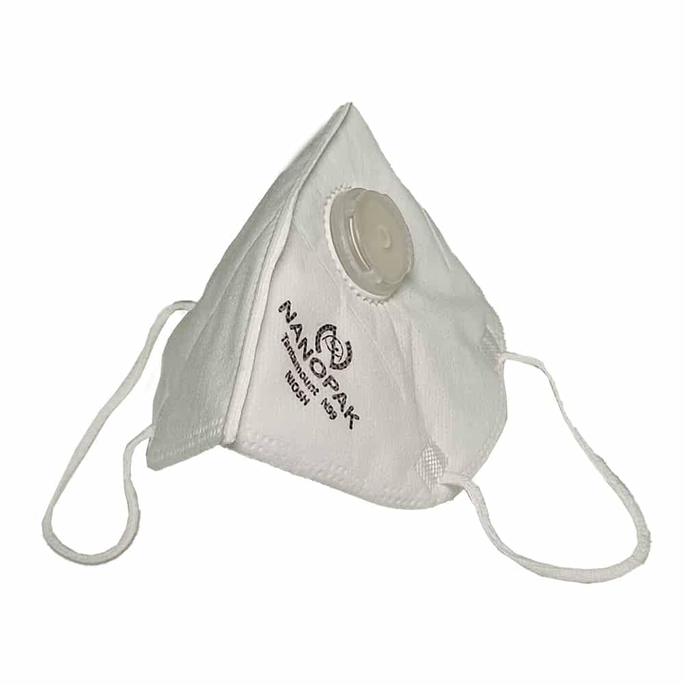 Nanofiber Valved Respirator Mask N99  NANOPAK