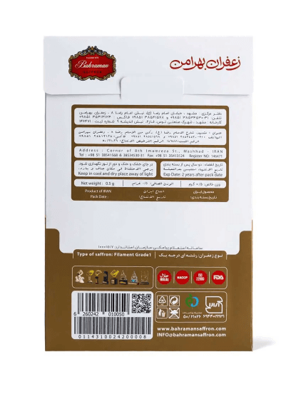 Vacuum-packed saffron, 0.5 gram