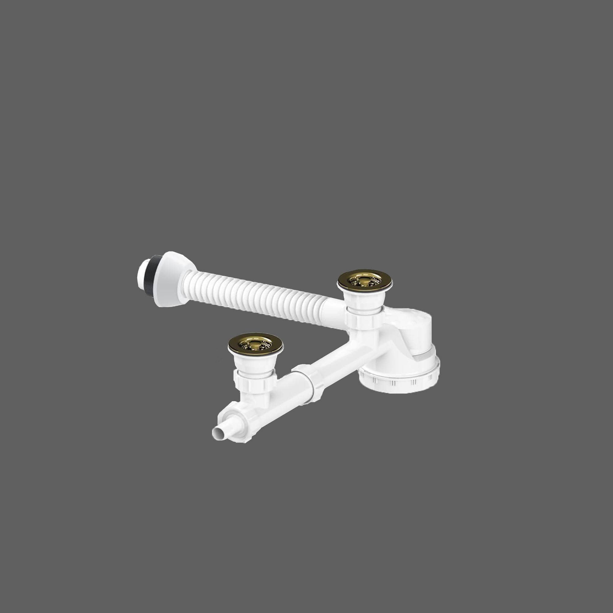 Bowl 2 extra flat siphon with sink wase