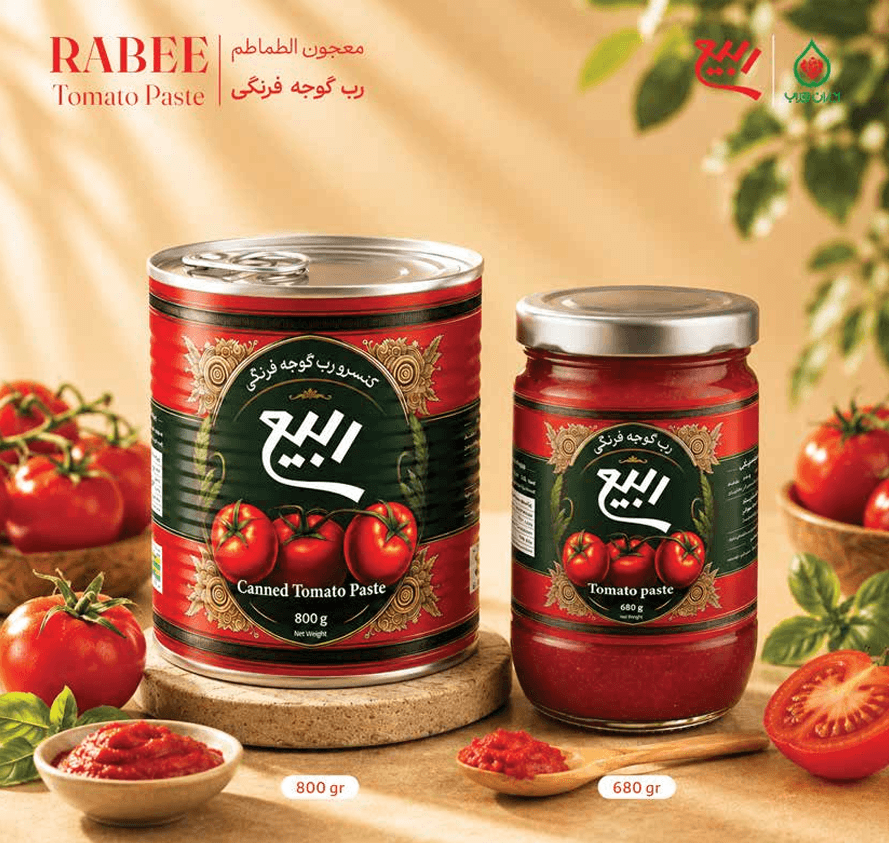 Rabee Natural Tomato Paste 800g 680g
