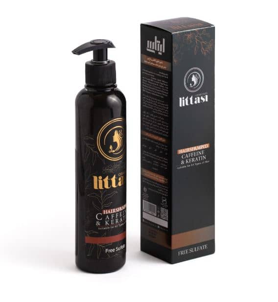 Littasi Sulfate-Free & Paraben-Free Caffeine Anti-Hair Loss Shampoo with Keratin  Strengthening Hair Growth Shampoo for Thicker, Fuller & Healthier Hair (320 ml)