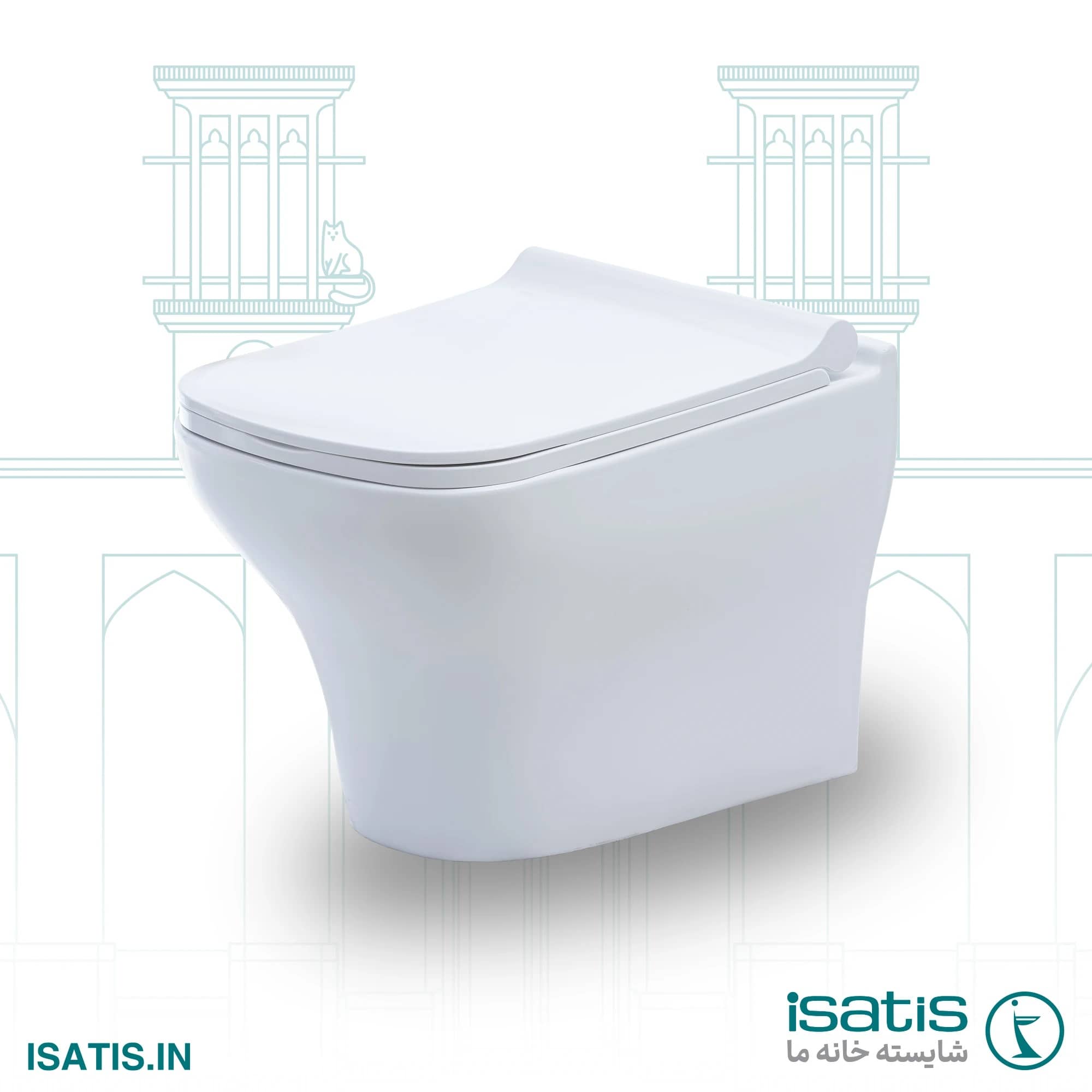 One piece toilet