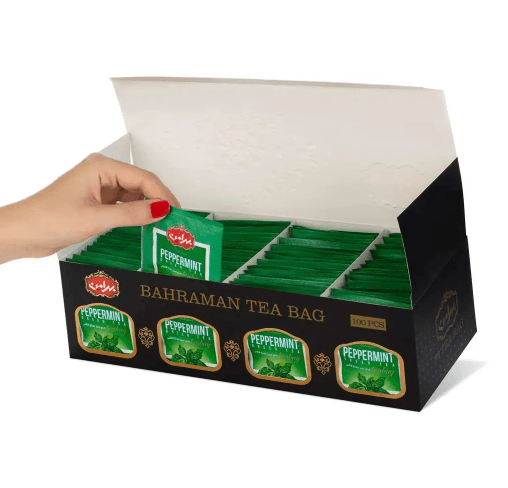 Peppermint Green Tea, 100 Tea Bags
