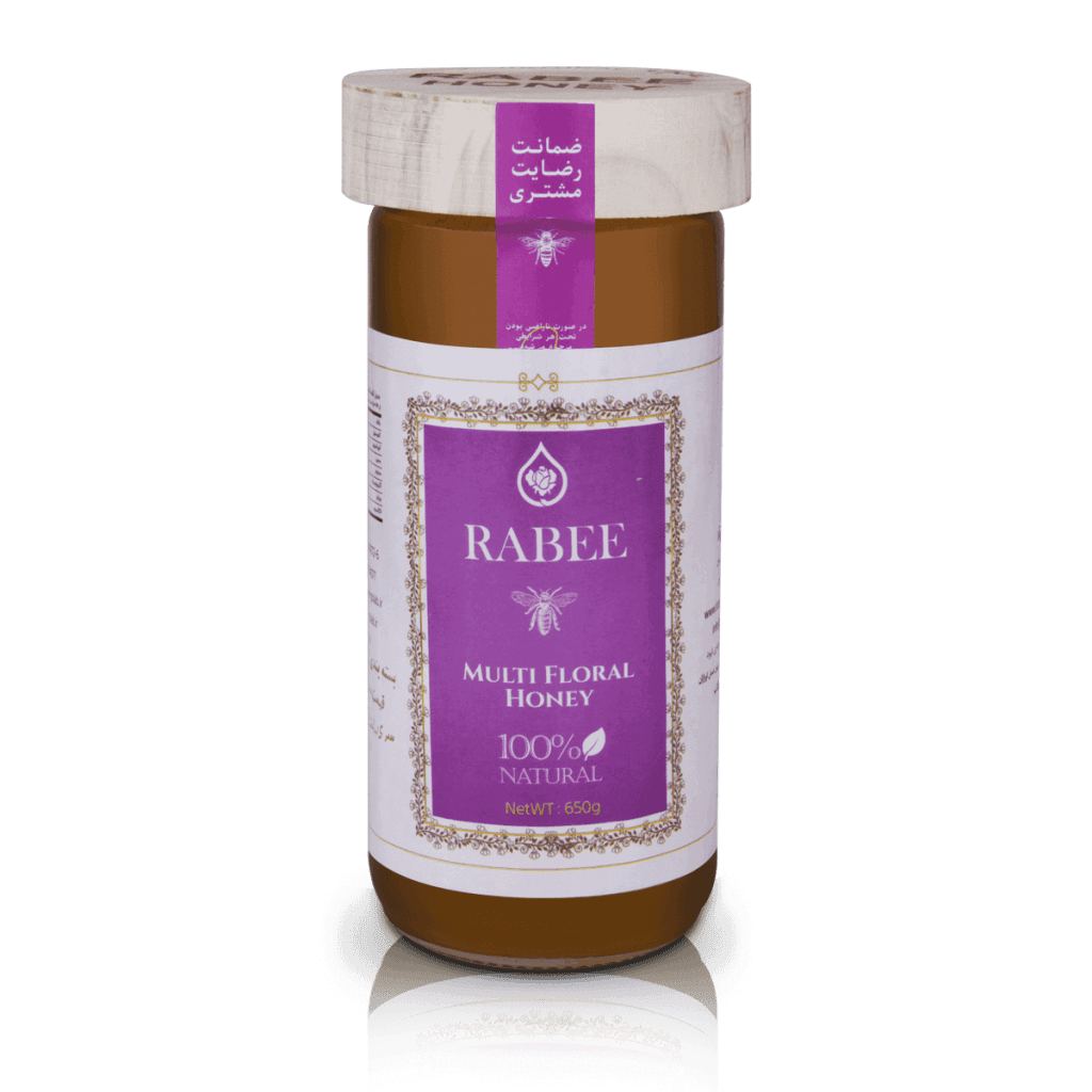 Rabee Natural Honey Assorted Varieties  Multi Floral, Sidr, Thyme, Astragalus and Wild Plant Honey 650g and 1000g Glass Jars