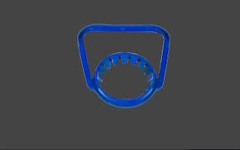 45mm HDPE Bottle Handle with 45mm Neck Finish for PET Beverage & Liquid Bottles - 6g