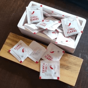 Plastic spice packaging