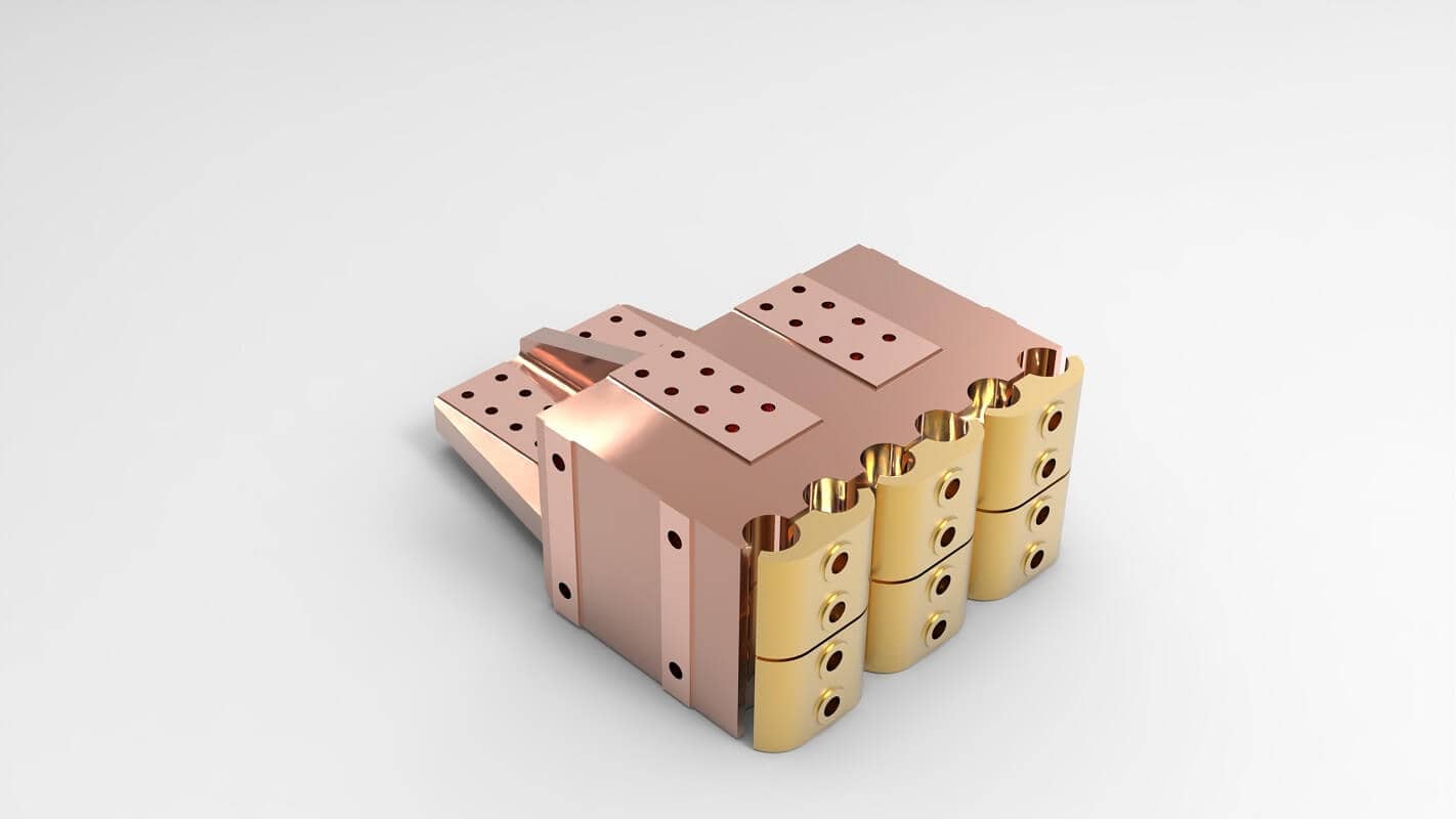 High-Precision Copper-Silver Alloy Electrical Terminal Block for Industrial Power Systems