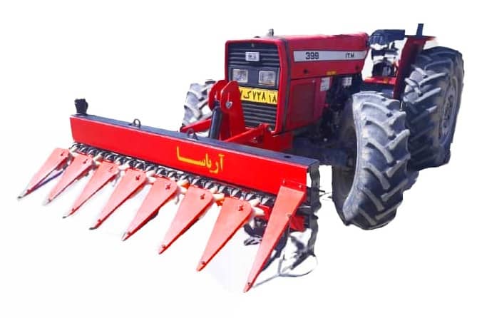 Tractor front harvester