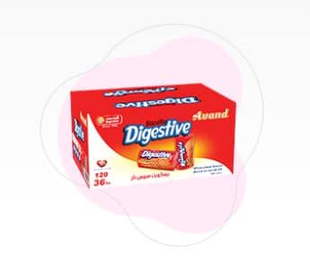 Avand Digestive Biscuits- Wheat Biscuits 4320g Bulk Pack