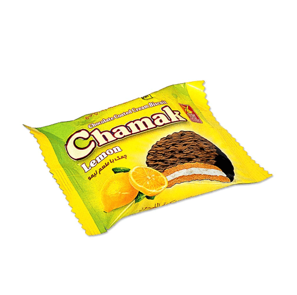 Coffee & Lemon Chocolate Coated Cream Layer Biscuit - Chamak