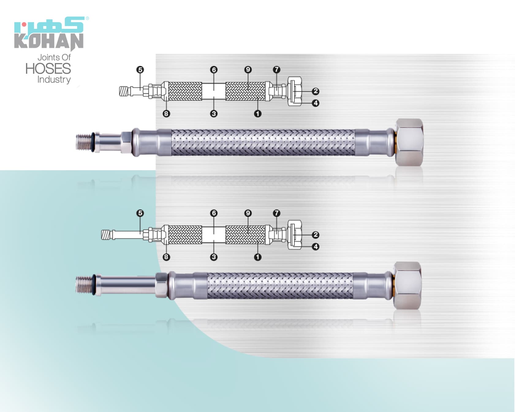 Faucet connector hoses (Tall & short style)