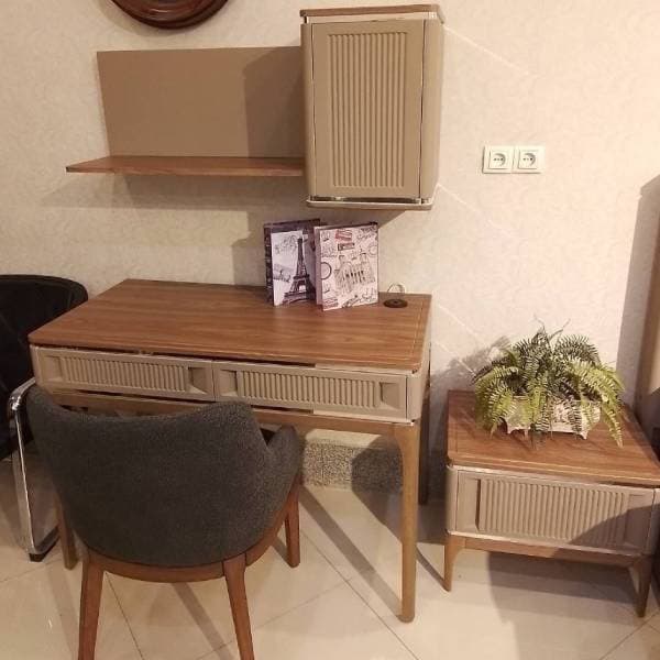 Modern Wooden Writing Desk Set