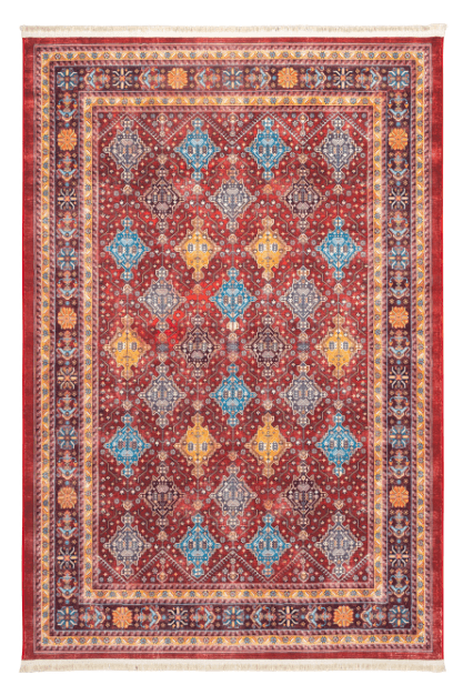 Polyester-Polyogen Rug, Traditional Collection-Maroon