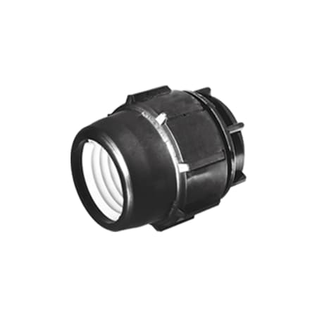 Threaded Plastic End Cap for Piping Systems