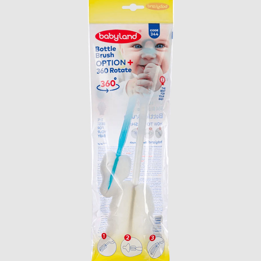 Polypropylene - Babyland bottle brush with sponge tip
