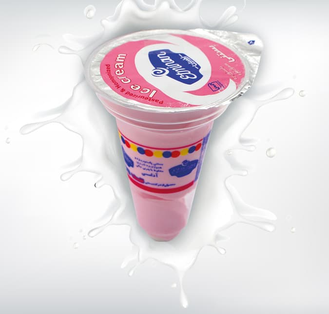 Pasteurized & Homogenized Bubble Gum Ice Cream (Cup Cone)