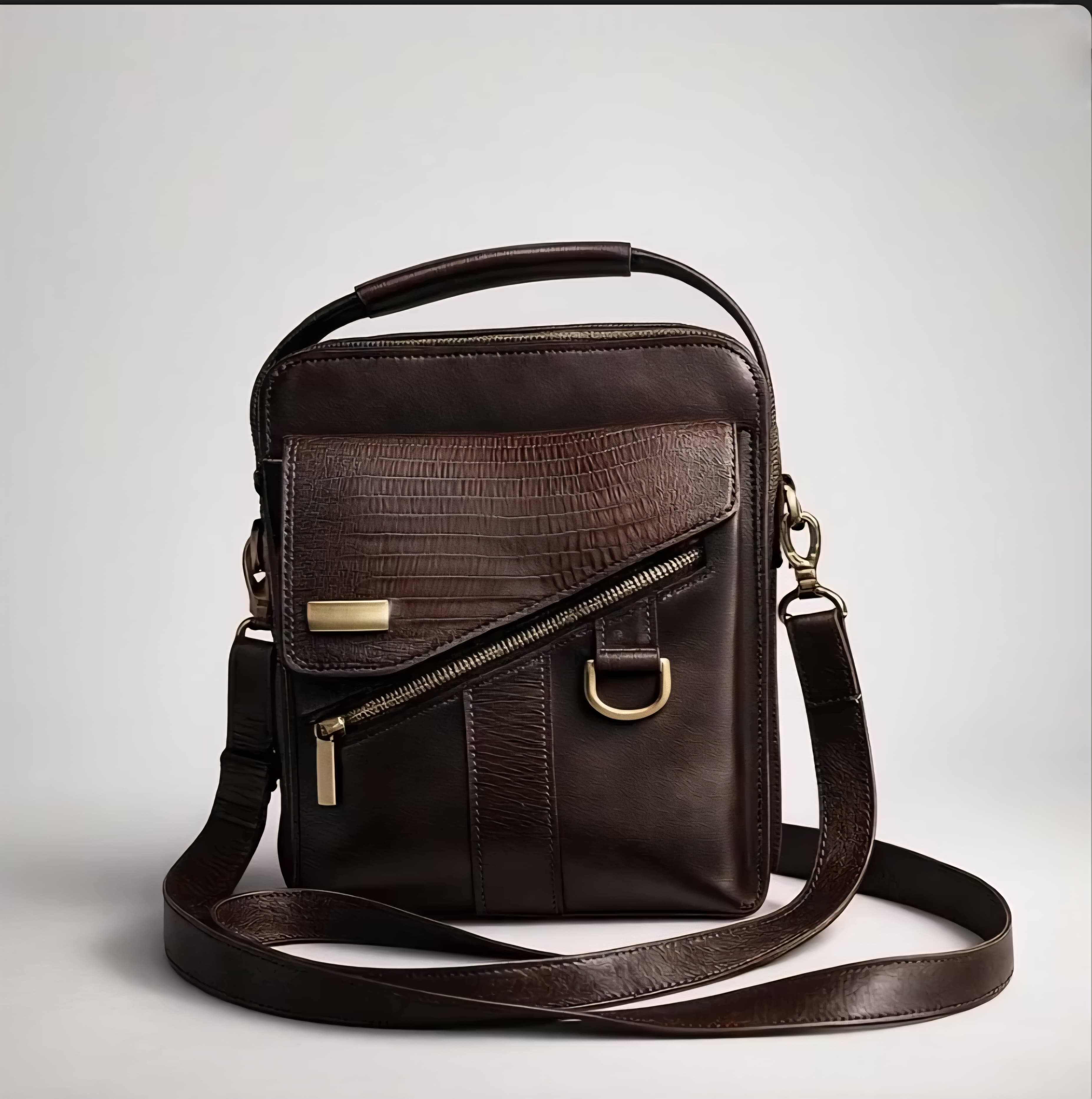 RAVEN Men’s Leather Crossbody Bag