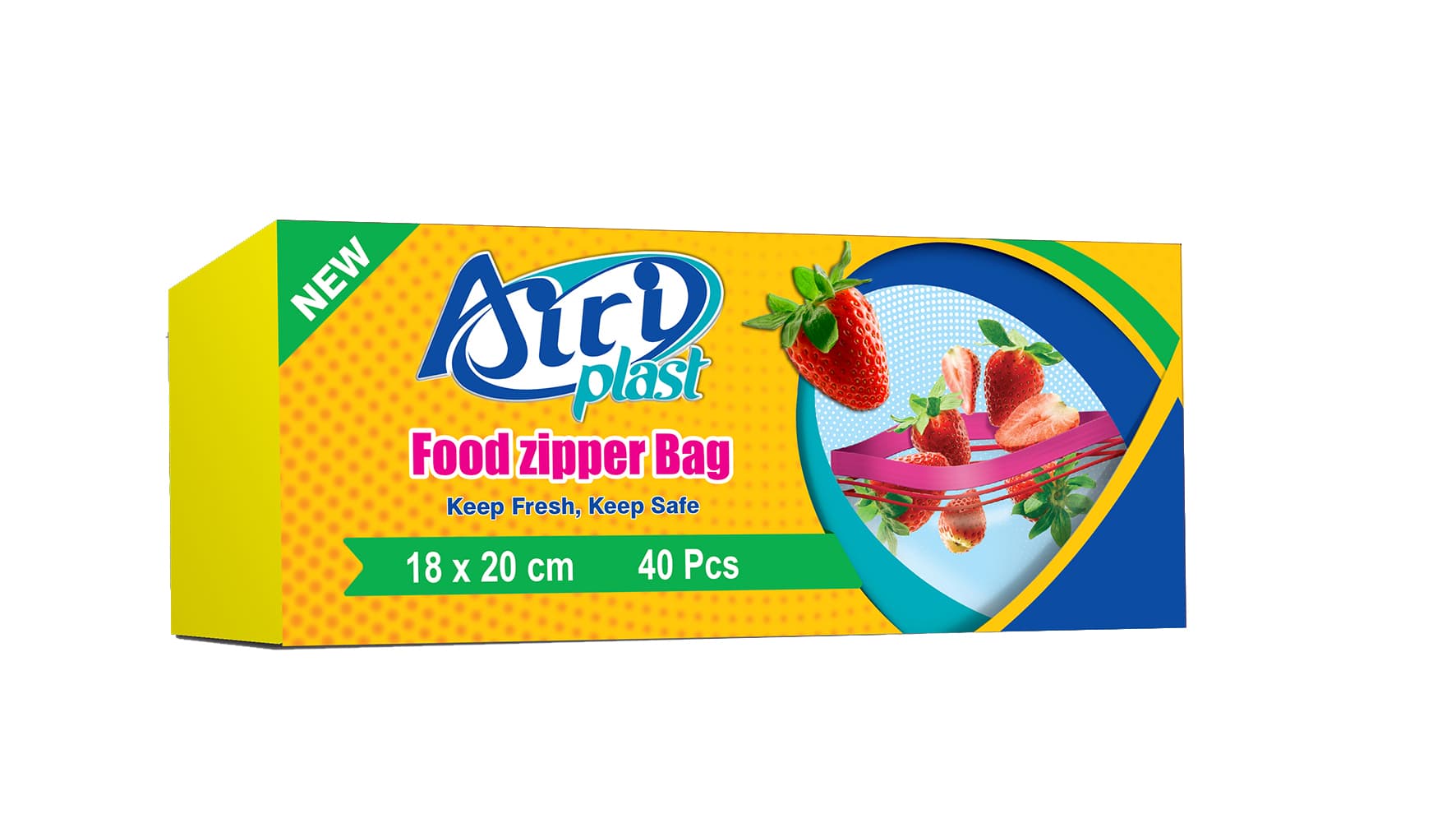 AiriPlast Zipper Bag Double lock in three size