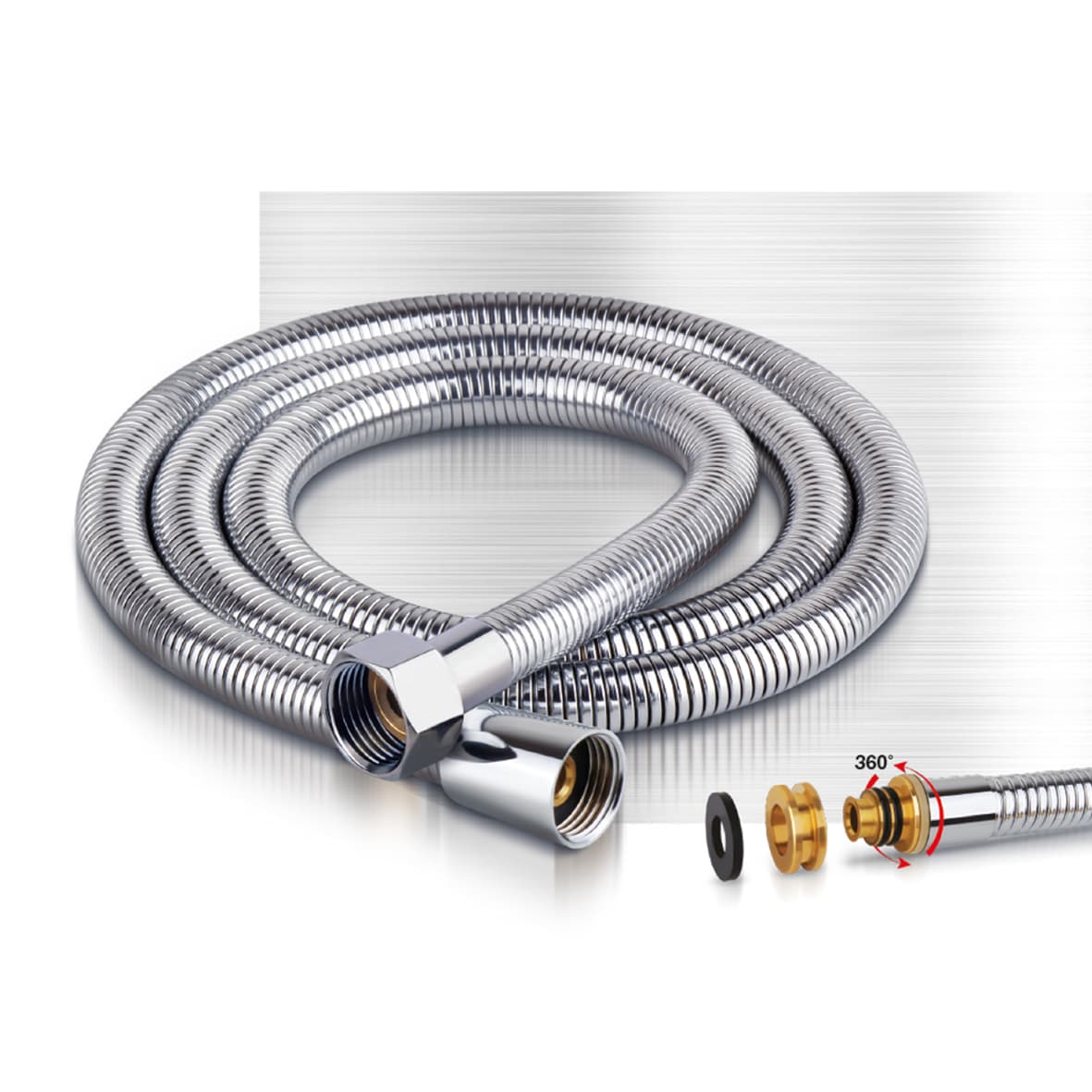 Fine-woven shower hose