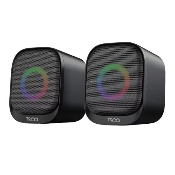 SCO Dual Desktop Speakers with RGB Lighting