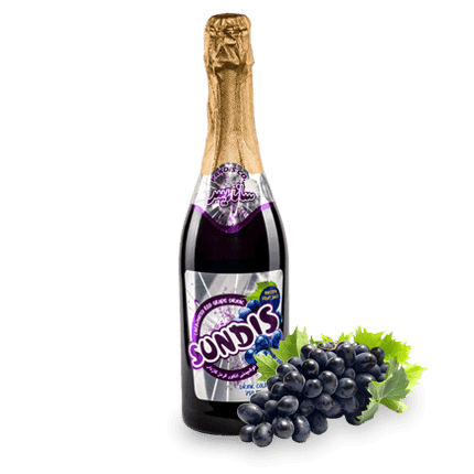 SUNDIS Non-Alcoholic Sparkling Fruit Drink   750 ml Glass Bottle