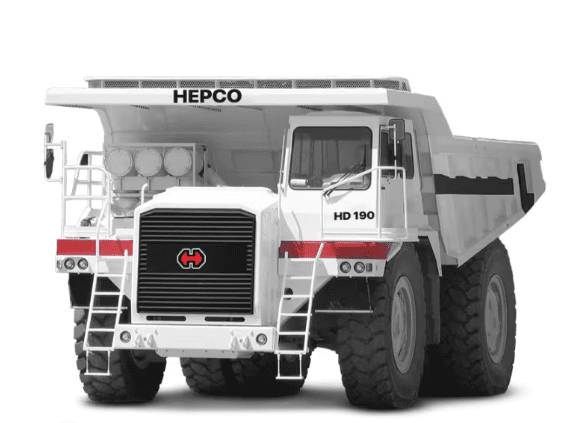 HEPCO HD 190 Ultra Heavy-Duty Mining Dump Truck - Open-Pit Mining Class