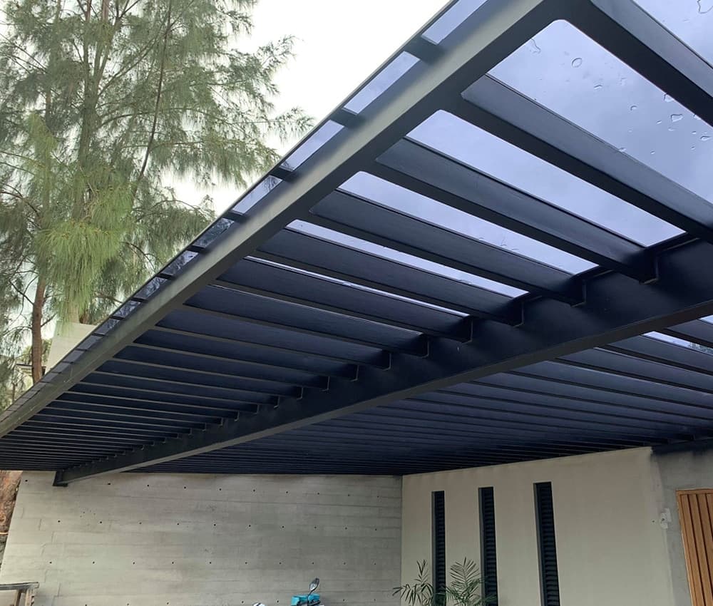 Flat polycarbonate sheet