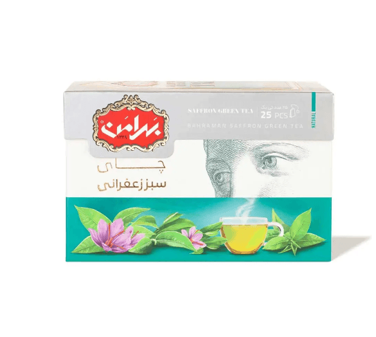 Saffron Green Tea, 25 Tea Bags