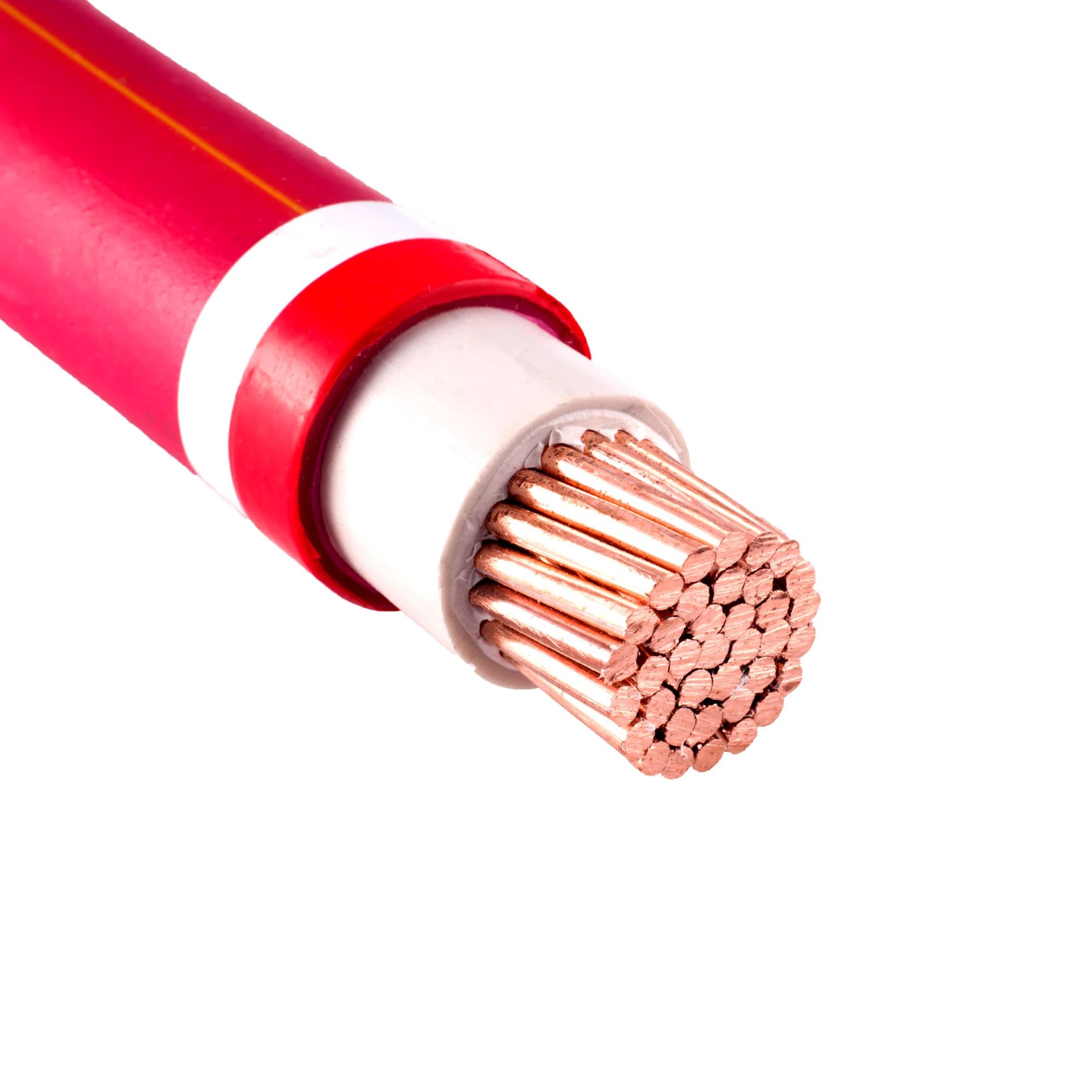 Non-flexible 2-core cable with a cross-section of 240