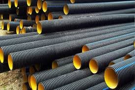 Double-walled polyethylene pipe