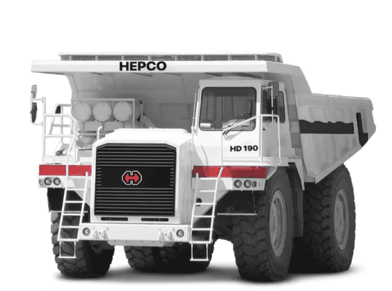 HEPCO HD 190 Ultra Heavy-Duty Mining Dump Truck - Open-Pit Mining Class