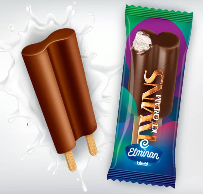Eminan Cocoa Coated Stick Ice Cream Single & Twins Bar