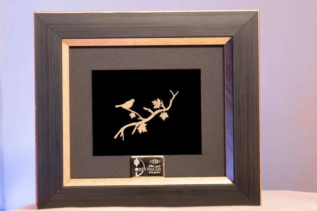 18K Gold Decorative Islamic Calligraphy Plaque – Handmade Luxury Wall Art