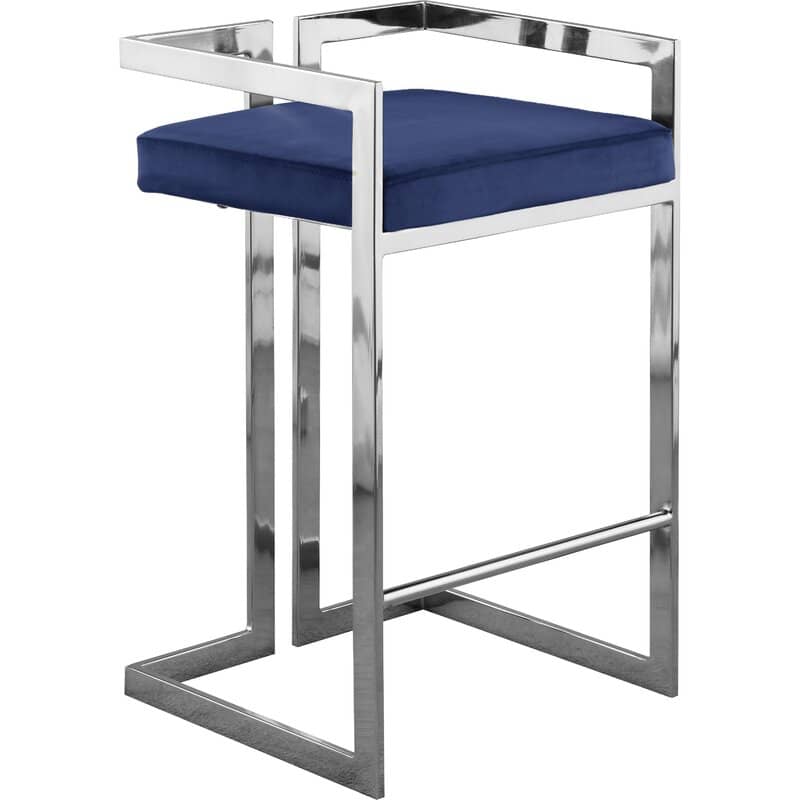 Open Naples Silver Chair - Modern Minimalist Design with Durable Metal Frame