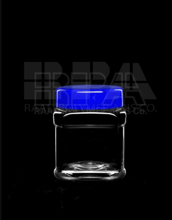 Square Labelled Jar, Neck 60 - 250 cc