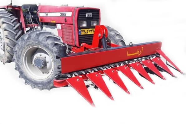 Tractor front harvester