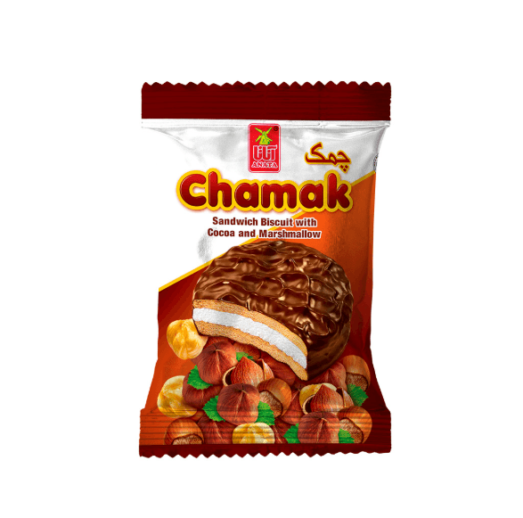 Chamak Chocolate Coated Cream Biscuits Strawberry, Coffee, Hazelnut, Lemon