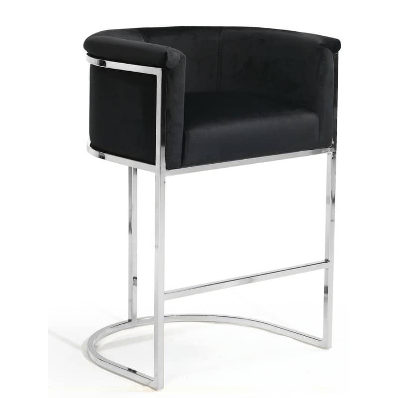 Silver Open Door Chair - Scratch-Resistant Metal Base & Ergonomic Design