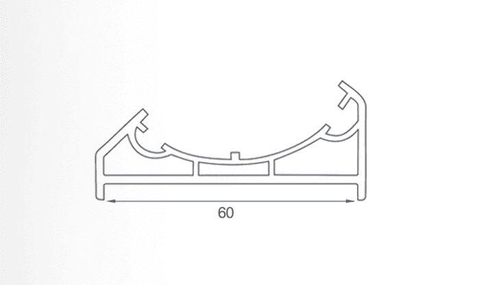 pipe adapter profile 60mm