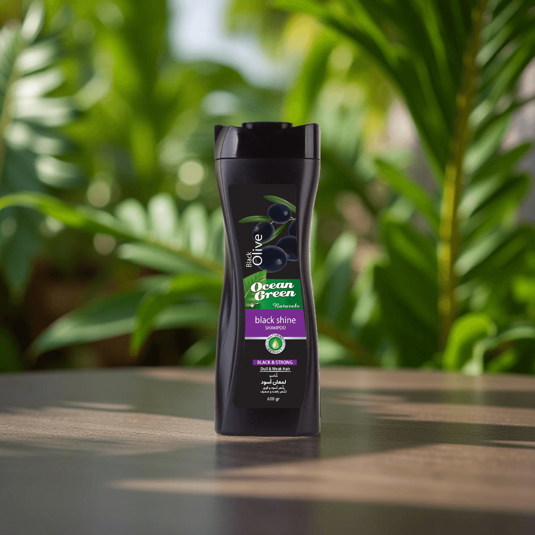 Ocean Green Black Olive Shampoo Black Shine Formula (600 ml)