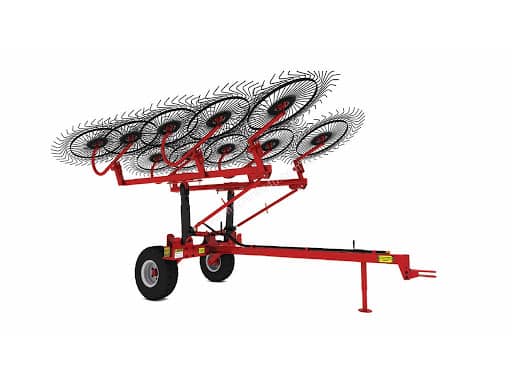 Solar hay rake