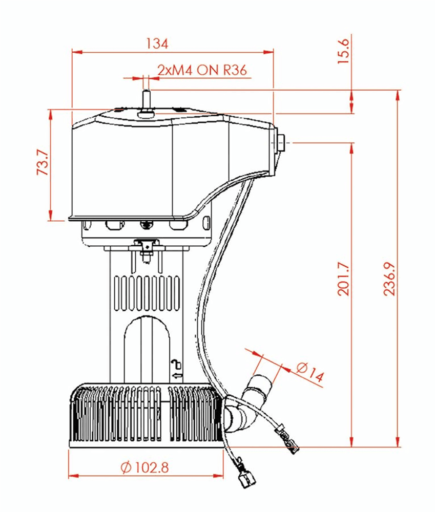 Single-speed single-phase induction cooler electro pump