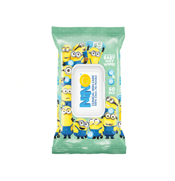 Nino Baby Wet Wipes with Calendula (Lid Pack) 50 Sheets