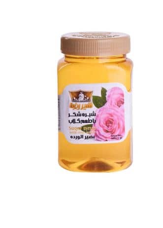 Shirreza Traditional Rose Water Flavored Sugar Syrup for Desserts and Beverages 450g