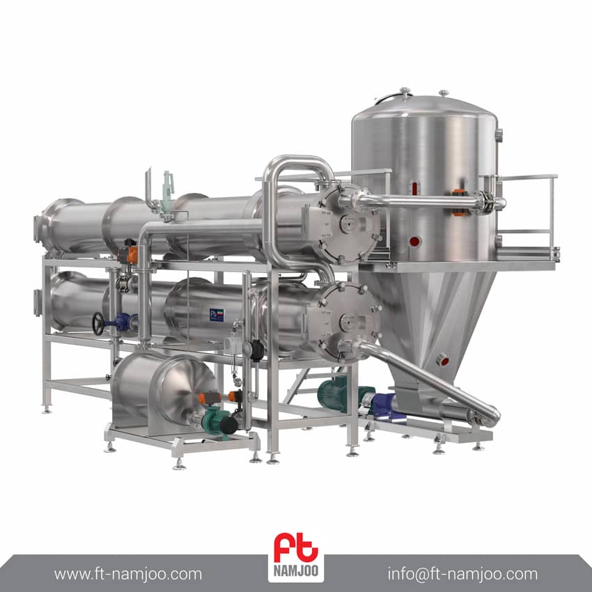 Machines and equipment of the tomato paste production line
